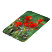 インディアンパントブ絵画ラシのオリジナル – フラワーアート マグネット (左側)