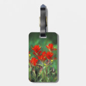 インディアンパントブ絵画ラシのオリジナル – フラワーアート ラゲッジタグ (裏面縦)