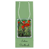 インディアンパントブ絵画ラシのオリジナル – フラワーアート ワインギフトバッグ (裏面)