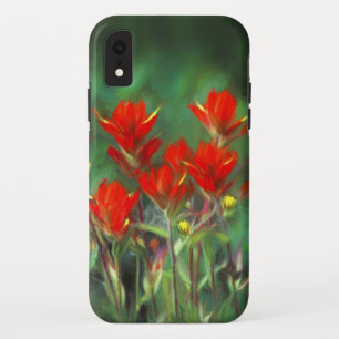 インディアンパントブ絵画ラシのオリジナル – フラワーアート iPhone XRケース