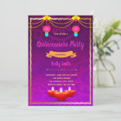 インディアンパーティーテーマ 招待状 (スタンド正面)