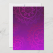 インディアンパーティーテーマ 招待状 (裏面)