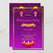 インディアンパーティーテーマ 招待状 (正面/裏面)