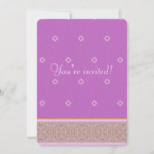 インディアンパープル - 招待状 (正面)