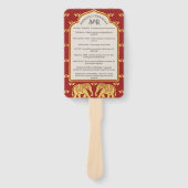 インディアンヒンズーサパダディ結婚式 プログラムファン ハンドファン (正面)