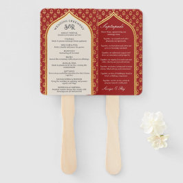 インディアンヒンズーサパダディ結婚式 プログラムファン ハンドファン