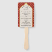 インディアンヒンズーサパダディ結婚式 プログラムファン ハンドファン (正面)