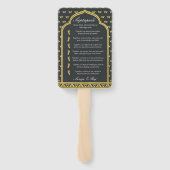 インディアンヒンズーサパダディ結婚式 プログラムファン ハンドファン (裏面)