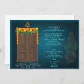 インディアンヒンズーハウスウォーミンググリハプラヴェシュ招待状 招待状 (正面/裏面)