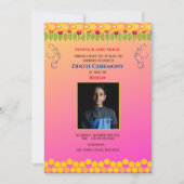 インディアンヒンズー教ボーイドッティ式パンチャカッツアヴィット 招待状 (正面)