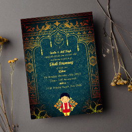 インディアンヒンズー教ボーイドッティ式パンチャカッツアヴィット 招待状