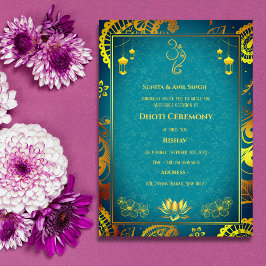 インディアンヒンズー教ボーイドッティ式パンチャカッツアヴィット 招待状