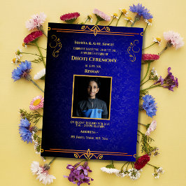 インディアンヒンズー教ボーイドッティ式パンチャカッツアヴィット 招待状