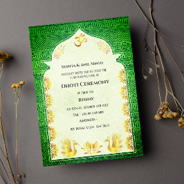 インディアンヒンズー教ボーイドッティ式パンチャカッツアヴィット 招待状