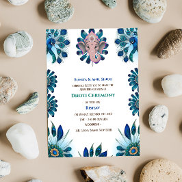 インディアンヒンズー教ボーイドッティ式パンチャカッツアヴィット 招待状