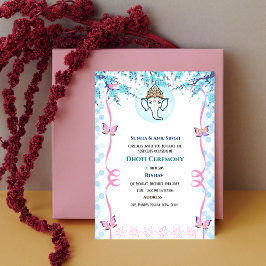 インディアンヒンズー教ボーイドッティ式パンチャカッツアヴィット 招待状