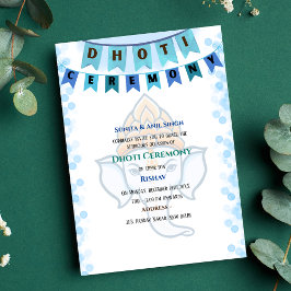 インディアンヒンズー教ボーイドッティ式パンチャカッツアヴィット 招待状