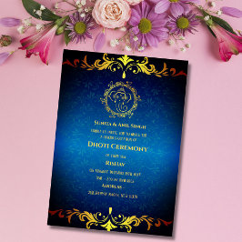 インディアンヒンズー教ボーイドッティ式パンチャカッツアヴィット 招待状