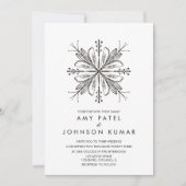 インディアンヒンズー教手描結婚き 招待状 (正面)