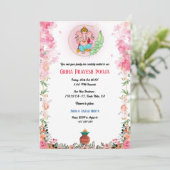 インディアンヒンドゥー引っ越し祝いパーティーグリハプラヴェシュフローラ 招待状 (スタンド正面)