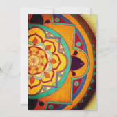 インディアンヒンドゥー引っ越し祝いパーティーグリハプラヴェシュ 招待状 (裏面)