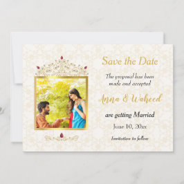 インディアンヒンドゥー教の写真Save the Date セーブザデート