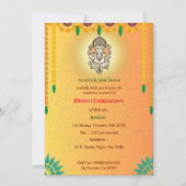 インディアンヒンドゥー教ボーイドッティ式パンチャカッツ 招待状 (正面)