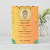 インディアンヒンドゥー教ボーイドッティ式パンチャカッツ 招待状 (スタンド正面)