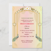 インディアンヒンドゥー教ボーイドッティ式パンチャカッツ 招待状 (正面)