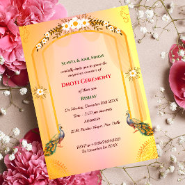 インディアンヒンドゥー教ボーイドッティ式パンチャカッツ 招待状