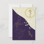 インディアンヒンドゥー教結婚式招待状 招待状 (正面)