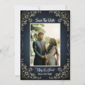 インディアンヒンドゥー結婚式招待状とカスタムイメージ 招待状 (裏面)