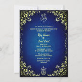 インディアンヒンドゥー結婚式招待状とカスタムイメージ 招待状 (正面)