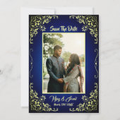 インディアンヒンドゥー結婚式招待状とカスタムイメージ 招待状 (裏面)