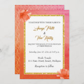 インディアンヒンドゥー結婚式招待状 招待状 (正面/裏面)