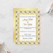 インディアンヒンドゥー結婚式招待状