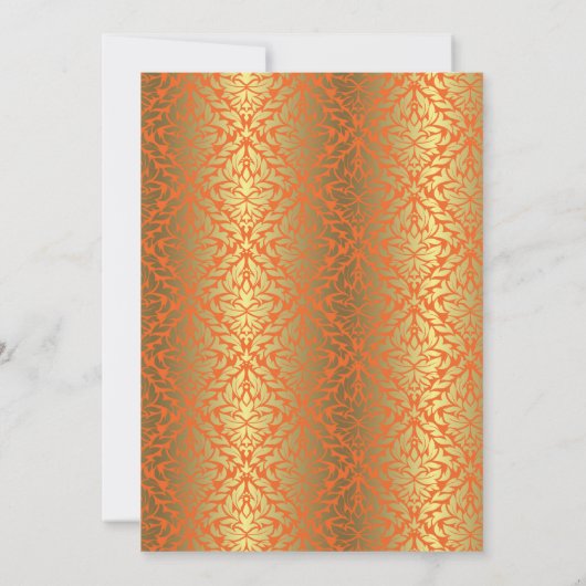 インディアンヒンドゥー結婚式招待状 招待状 (裏面)