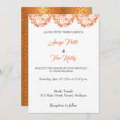 インディアンヒンドゥー結婚式招待状 招待状 (正面/裏面)