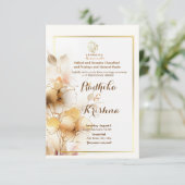 インディアンヒンドーシンプルン結婚式招待状 招待状 (スタンド正面)