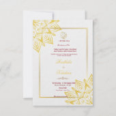 インディアンヒンドー結婚ズのガネーシャへの招待 招待状 (正面)