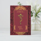 インディアンヒンドー結婚ズのガネーシャへの招待 招待状 (スタンド正面)