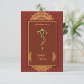 インディアンヒンドー結婚ズのガネーシャへの招待 招待状 (スタンド正面)