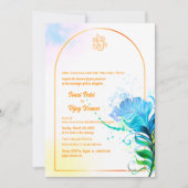 インディアンヒンドー結婚ズガネーシャ 招待状 (正面)