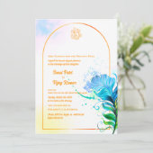 インディアンヒンドー結婚ズガネーシャ 招待状 (スタンド正面)