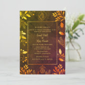 インディアンヒンドー結婚ズガネーシャ 招待状 (スタンド正面)