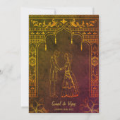 インディアンヒンドー結婚ズガネーシャ 招待状 (裏面)