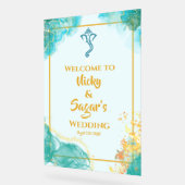 インディアンヒンドー結婚ズ歓迎アクリルシンボルや象徴 アクリルサイン (傾斜)