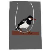 インディアンピエミナバードアート ミディアムペーパーバッグ (正面)