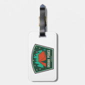 インディアンピークスウィルダネスコロラドキャンピング ラゲッジタグ (裏面縦)