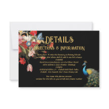 インディアンピーコックフローラ結婚ズ詳細情報カード